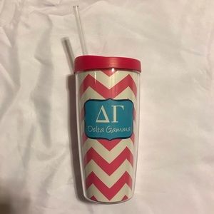 Delta Gamma Tumbler with Straw Brand New